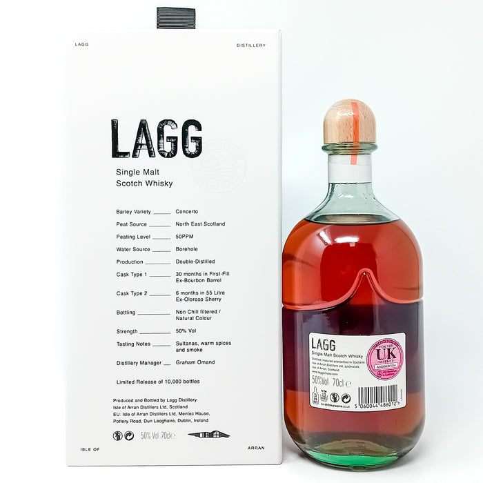 Lagg Inaugural Release Batch #2 Single Malt Scotch Whisky, 70cl, 50% ABV