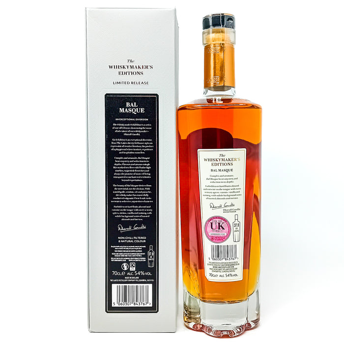 The Lakes Whisky Maker's Edition Bal Masque Single Malt English Whisky, 70cl, 54% ABV