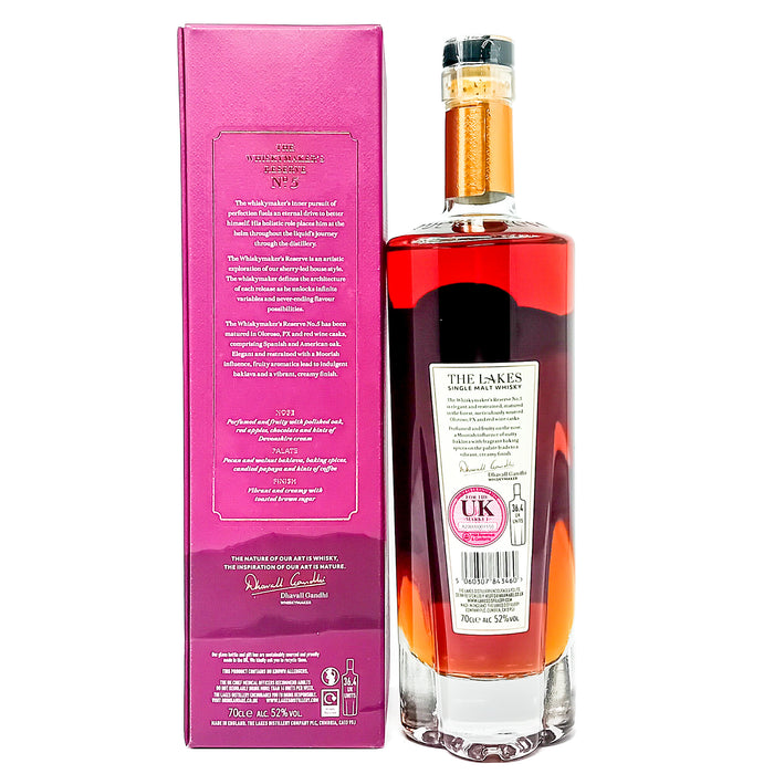 The Lakes Whiskymaker's Reserve No.5 Single Malt English Whisky 70cl, 52% ABV