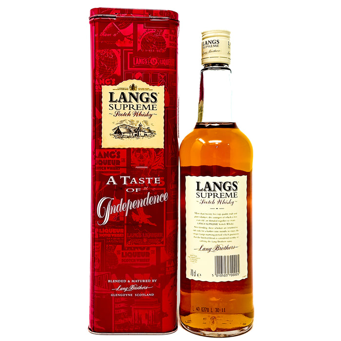 Lang's Supreme Blended Scotch Whisky, 70cl, 40% ABV