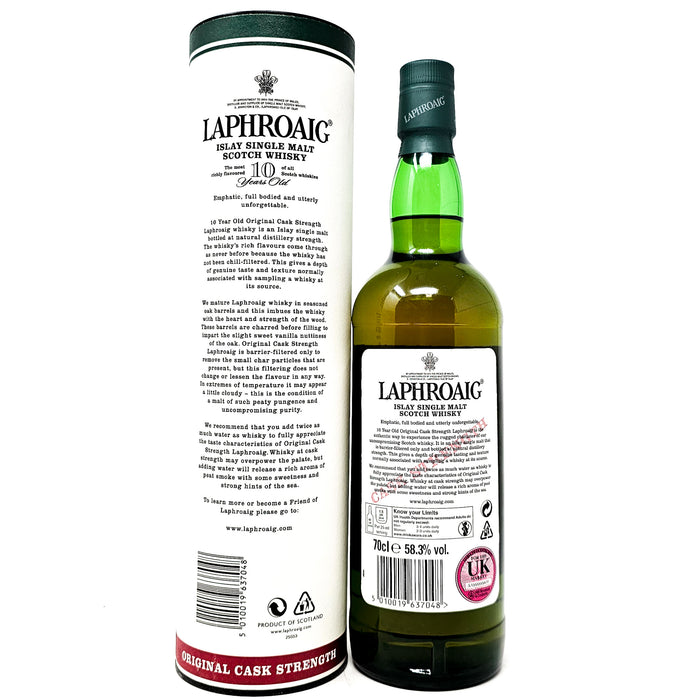 Laphroaig 10 Year Old Cask Strength Batch #004 Single Malt Scotch Whisky, 70cl, 58.3% ABV