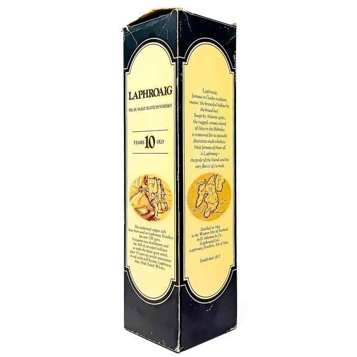 Laphroaig 10 Year Old Pre-Royal Warrant Single Malt Scotch Whisky, 75cl (26.4 fl.ozs.), 43% ABV (75° Proof)