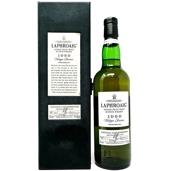 Laphroaig 1960 40 Year Old Vintage Reserve Single Malt Scotch Whisky, 70cl, 42.4% ABV