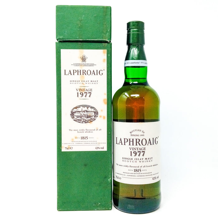 Laphroaig 1977 Vintage Single Malt Scotch Whisky, 75cl, 43% ABV