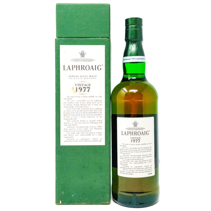 Laphroaig 1977 Vintage Single Malt Scotch Whisky, 75cl, 43% ABV