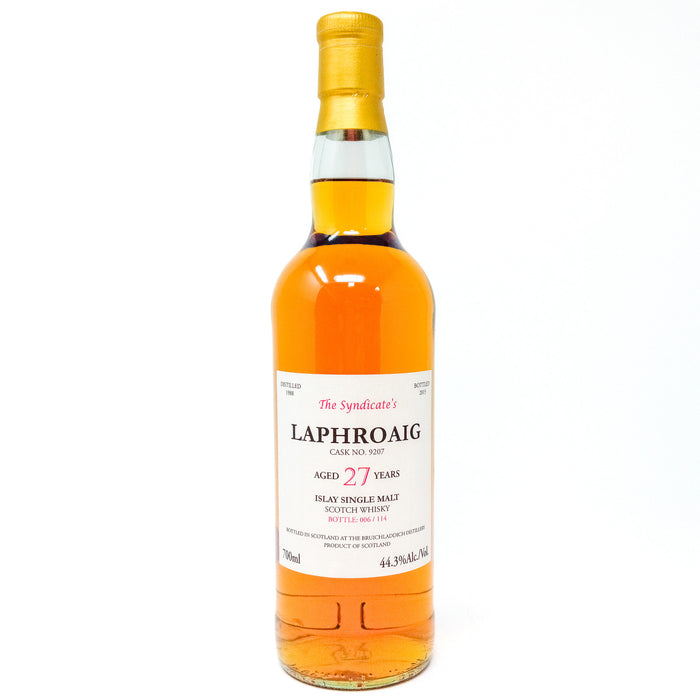 Laphroaig 1988 27 Year Old The Syndicate Cask No. 9207 Single Malt Scotch Whisky, 70cl, 44.3% ABV