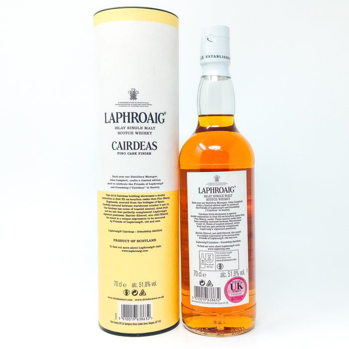 Laphroaig Cairdeas 2018 Feis Ile Fino Cask Single Malt Scotch Whisky 70cl, 51.8% ABV