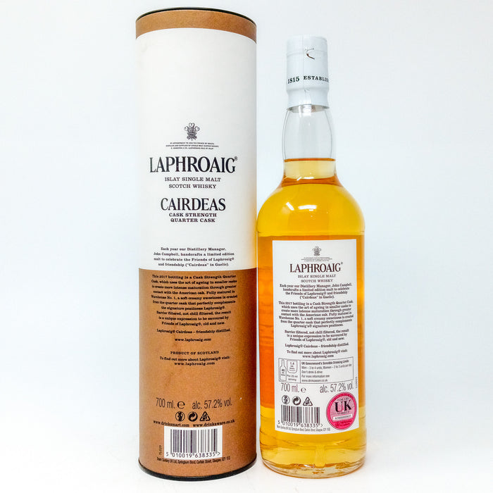 Laphroaig Cairdeas Quarter Cask Feis Ile 2017 Single Malt Scotch Whisky, 70cl, 57.2% ABV
