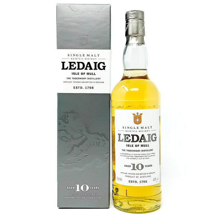 Ledaig 10 Year Old Single Malt Scotch Whisky, 70cl, 43% ABV
