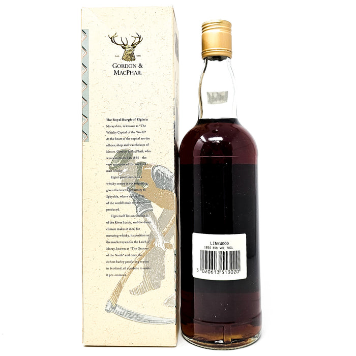 Linkwood 1954 Gordon & MacPhail Single Malt Scotch Whisky, 70cl, 40% ABV