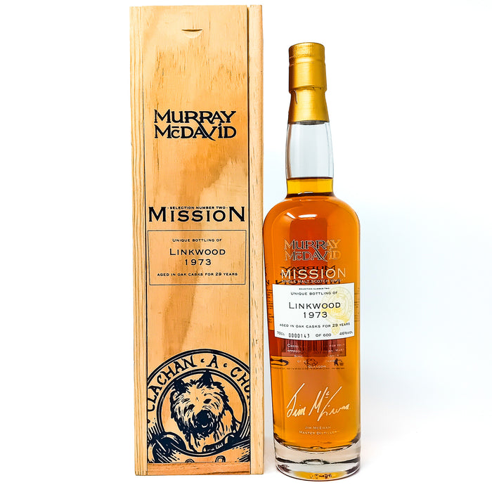 Linkwood 1973 29 Year Old Murray McDavid Mission Single Malt Scotch Whisky, 70cl, 46% ABV