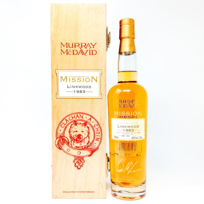 Linkwood 1983 22 Year Old Murray McDavid Mission Single Malt Scotch Whisky, 70cl, 46% ABV