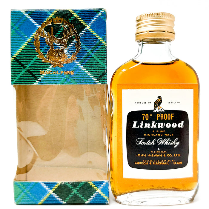 Linkwood Pure Highland Malt Scotch Whisky, Miniature, 5cl, 70° Proof