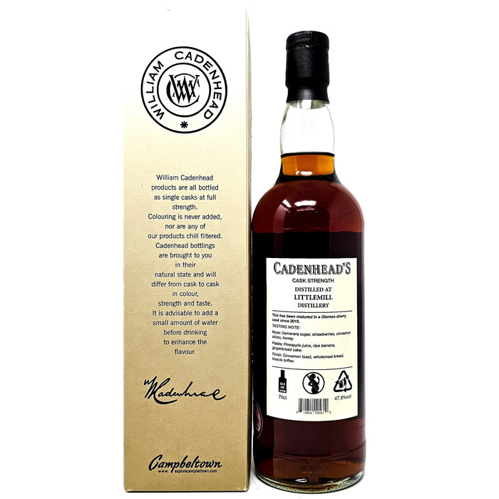 Littlemill 1991 31 Year Old Cadenhead's Sherry Cask Single Malt Scotch Whisky, 70cl, 47.6% ABV