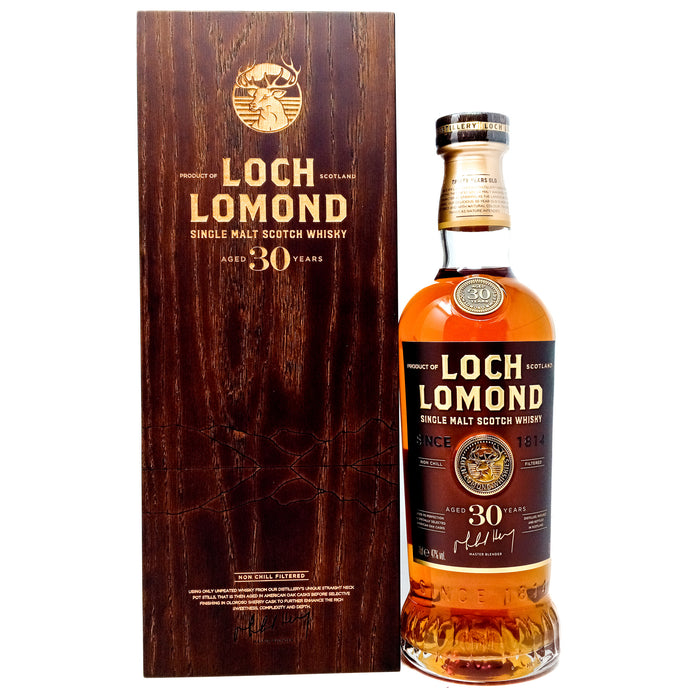 Loch Lomond 30 Year Old Single Malt Scotch Whisky, 70cl, 47% ABV