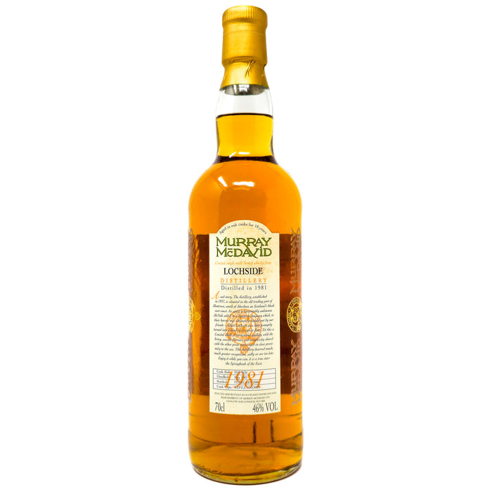 Lochside 1981 18 Year Old Murray McDavid Single Malt Scotch Whisky, 70cl, 43% ABV