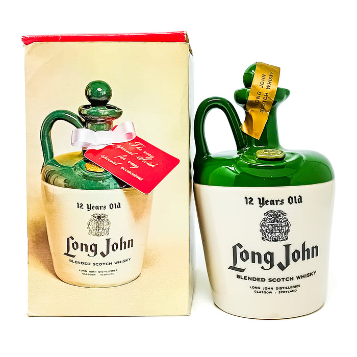 Long John 12 Year Old Ceramic Flagon Blended Scotch Whisky, 75cl, 43% ABV