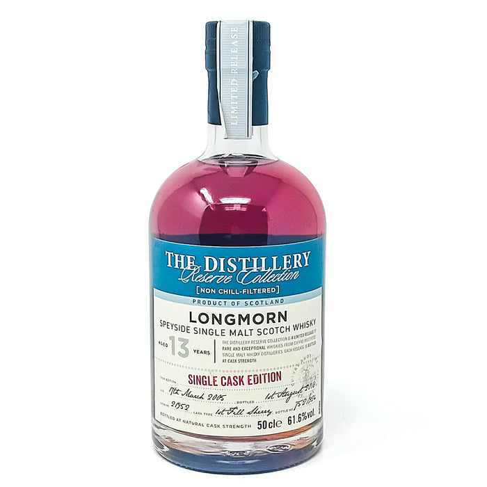 Longmorn 2005 13 Year Old Distillery Reserve Collection Single Cask Edition Single Malt Scotch Whisky, 50cl, 61.6% ABV
