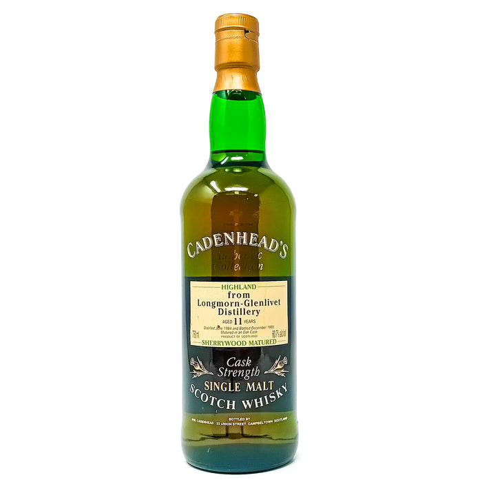 Longmorn-Glenlivet 1984 11 Year Old Cadenhead's Single Malt Scotch Whisky, 75cl, 60.7% ABV