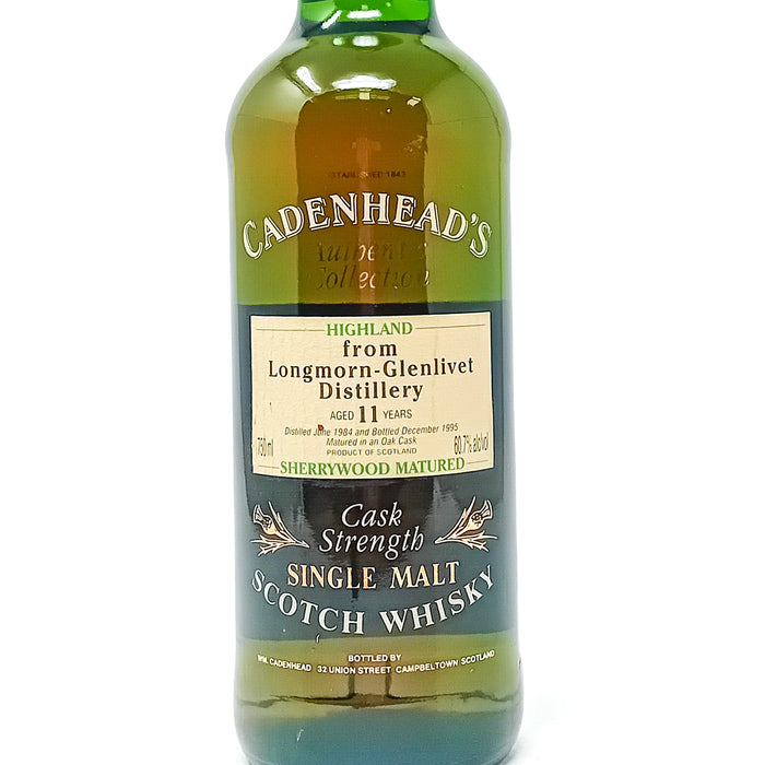 Longmorn-Glenlivet 1984 11 Year Old Cadenhead's Single Malt Scotch Whisky, 75cl, 60.7% ABV
