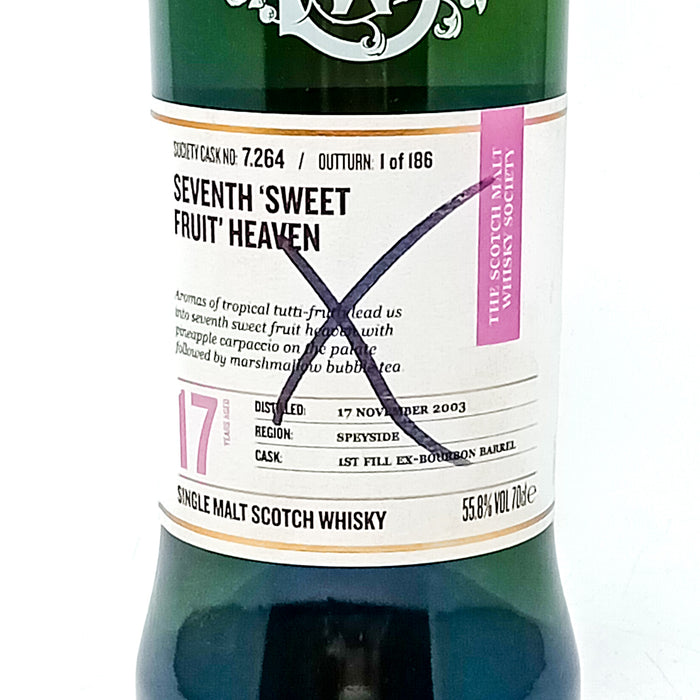 Longmorn 2003 17 Year Old SMWS 7.264 Single Malt Scotch Whisky, 70cl, 55.8% ABV