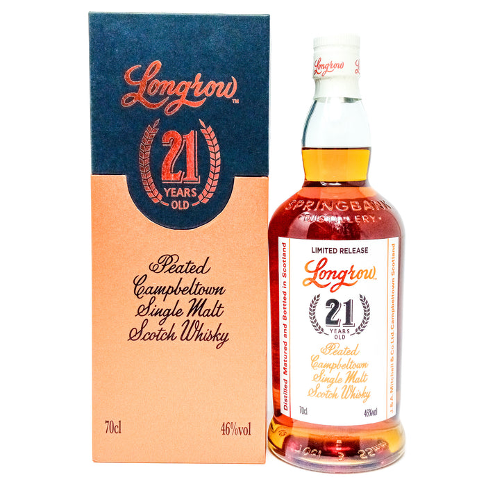 Longrow 21 Year Old 2022 Release Single Malt Scotch Whisky, 70cl, 46% ABV