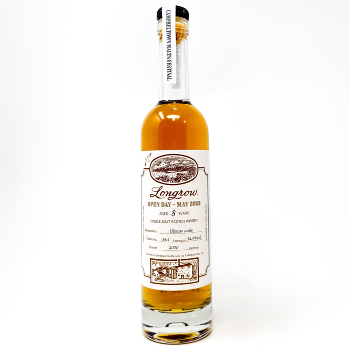 Longrow 8 Year Old Open Day May 2023 Single Malt Scotch Whisky, Half Bottle, 35cl, 54.9% ABV
