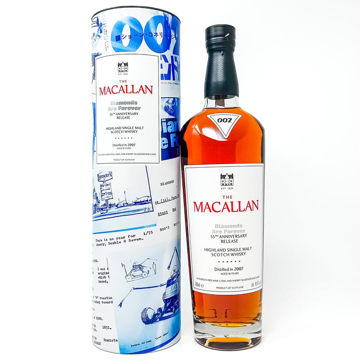 Macallan 2007 18 Year Old Diamonds Are Forever Single Malt Scotch Whisky, 70cl, 45.5% ABV