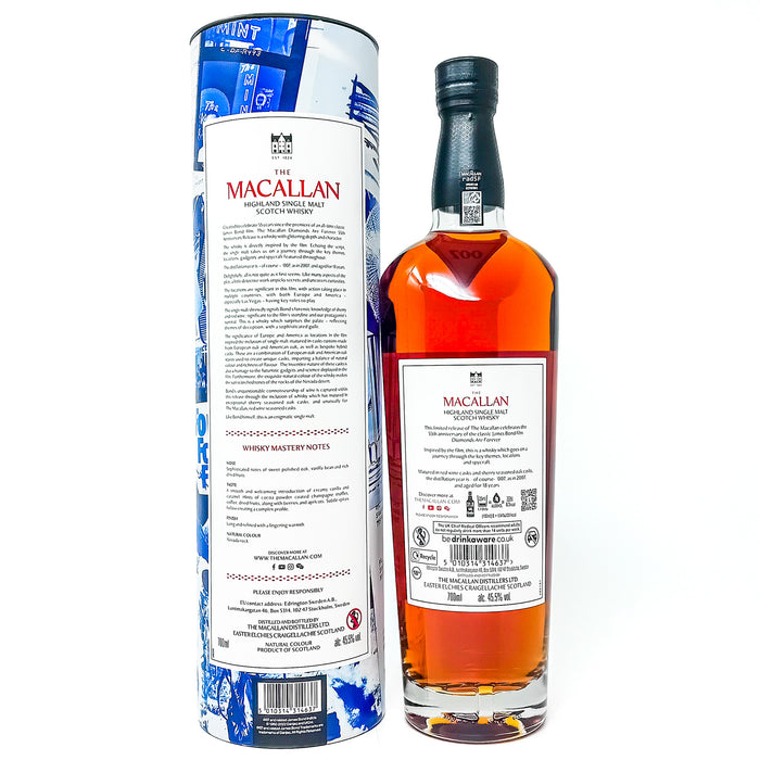 Macallan 2007 18 Year Old Diamonds Are Forever Single Malt Scotch Whisky, 70cl, 45.5% ABV