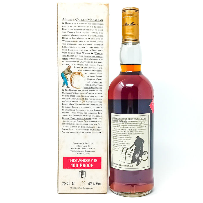 Macallan 10 Year Old 100° Proof Single Malt Scotch Whisky, 75cl, 57% ABV