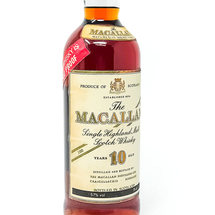 Macallan 10 Year Old 100° Proof Single Malt Scotch Whisky, 75cl, 57% ABV