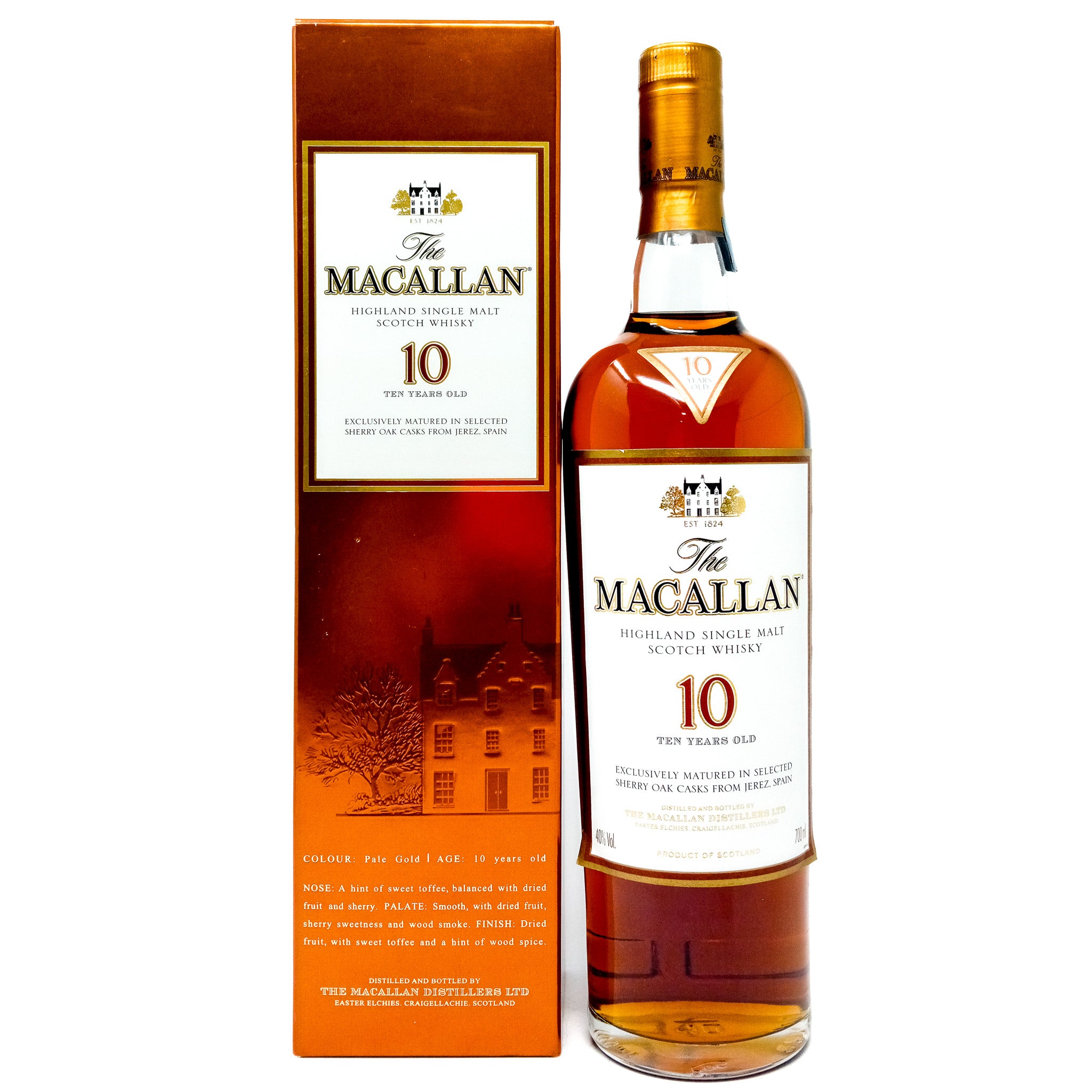 Macallan 10 Yr Sherry Oak Whisky
