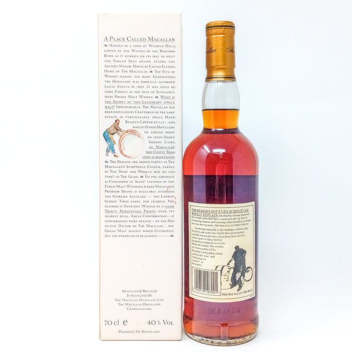 Macallan 10 Year Old 1990s Single Malt Scotch Whisky, 70cl, 40% ABV