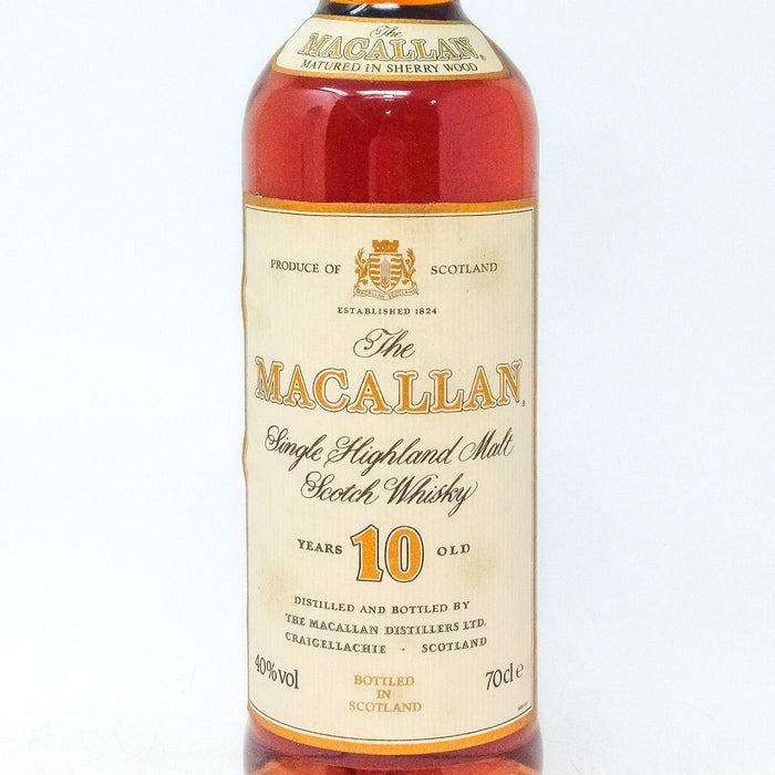 Macallan 10 Year Old 1990s Single Malt Scotch Whisky, 70cl, 40% ABV