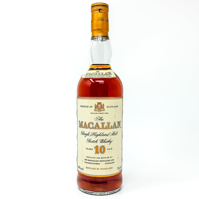 Macallan 10 Year Old 1980s Single Malt Scotch Whisky, 75cl, 40% ABV