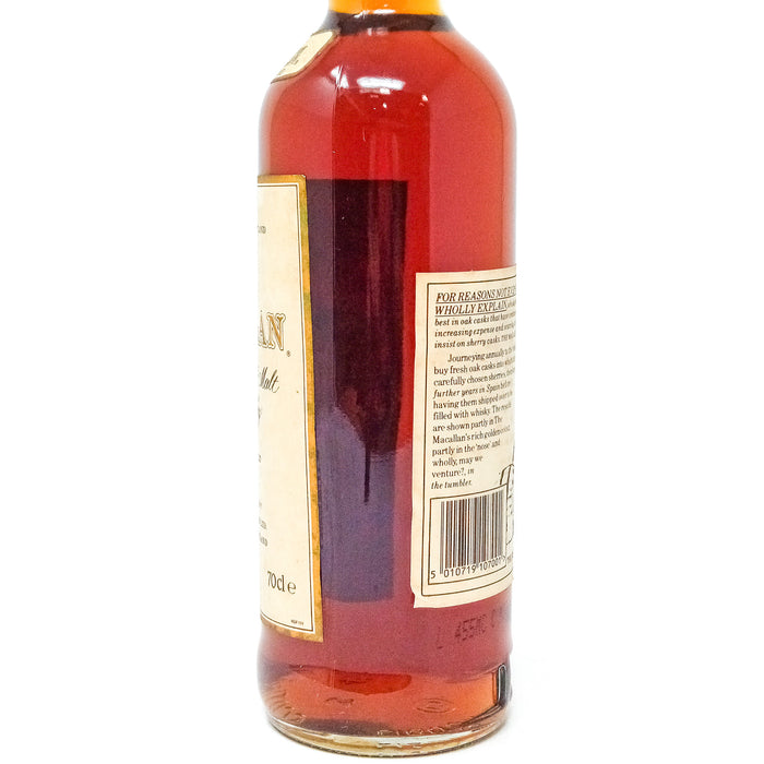 Macallan 10 Year Old 1990s Single Malt Scotch Whisky, 70cl, 40% ABV
