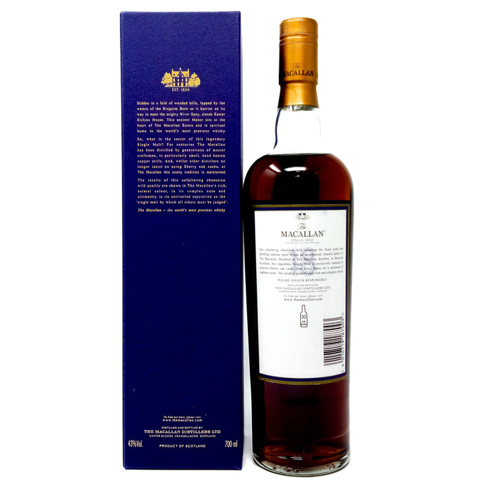 Macallan 1986 18 Year Old Single Malt Scotch Whisky, 70cl, 43% ABV