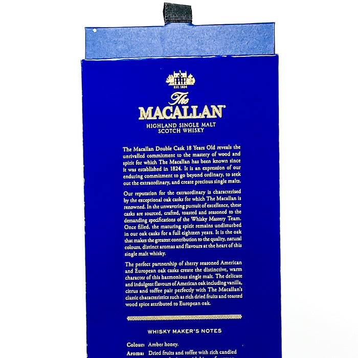 Macallan 18 Year Old Double Cask 2023 Single Malt Scotch Whisky, 70cl, 43% ABV