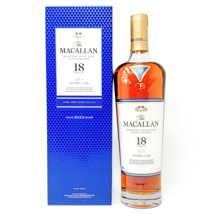Macallan 18 Year Old Double Cask 2023 Single Malt Scotch Whisky, 70cl, 43% ABV