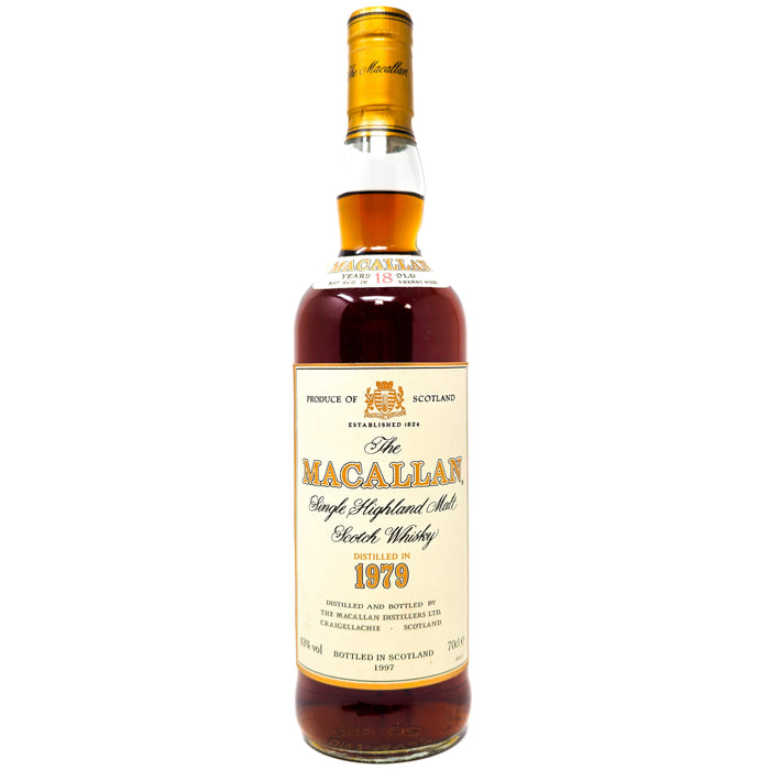 Macallan 1979 18 Year Old Single Malt Scotch Whisky, 70cl, 43% ABV