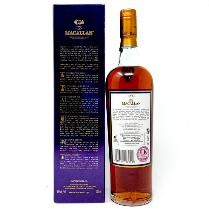 Macallan 1997 18 Year Old Single Malt Scotch Whisky, 70cl, 43% ABV