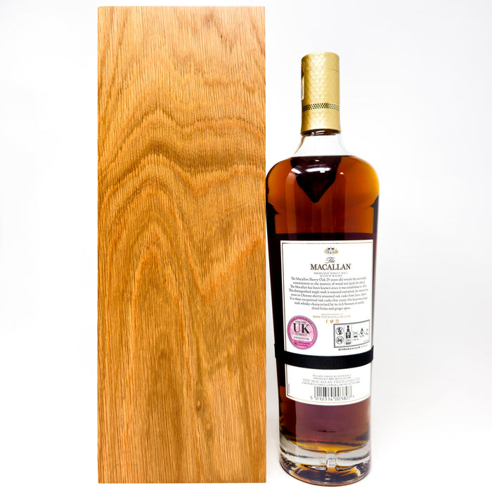 Macallan 25 Year Old Sherry Oak 2020 Release Single Malt Scotch Whisky, 70cl, 43% ABV