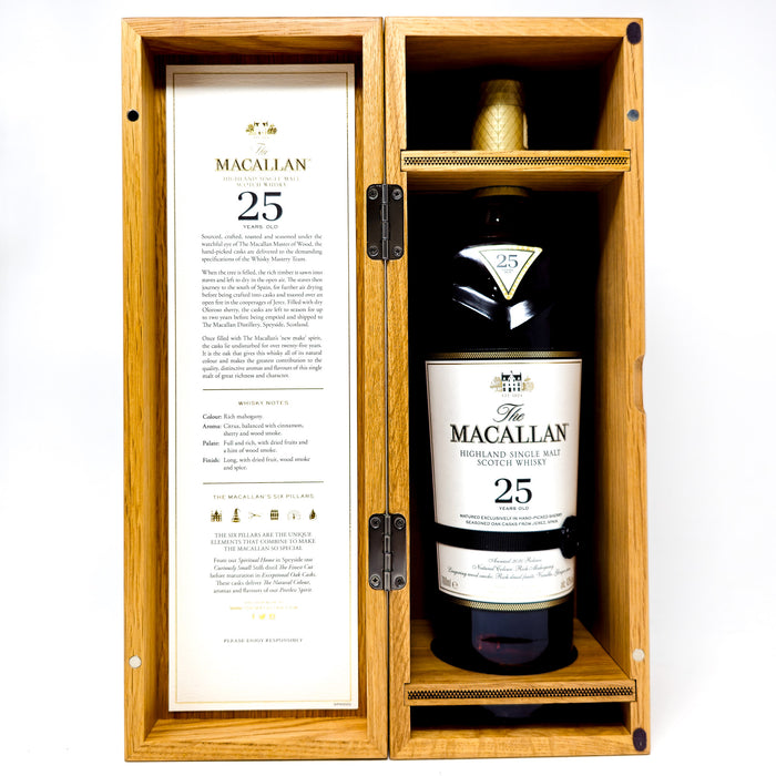 Macallan 25 Year Old Sherry Oak 2020 Release Single Malt Scotch Whisky, 70cl, 43% ABV