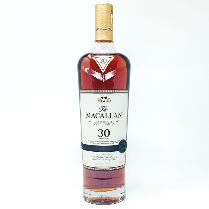 Macallan 30 Year Old Sherry Oak 2018 Release Single Malt Scotch Whisky, 70cl, 43% ABV