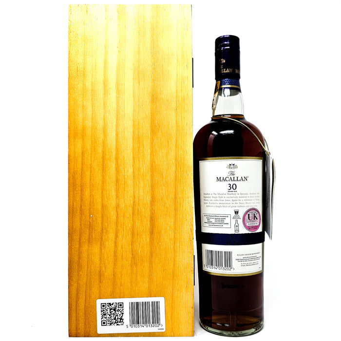 Macallan 30 Year Old Sherry Oak pre-2018 Single Malt Scotch Whisky, 70cl, 43% ABV