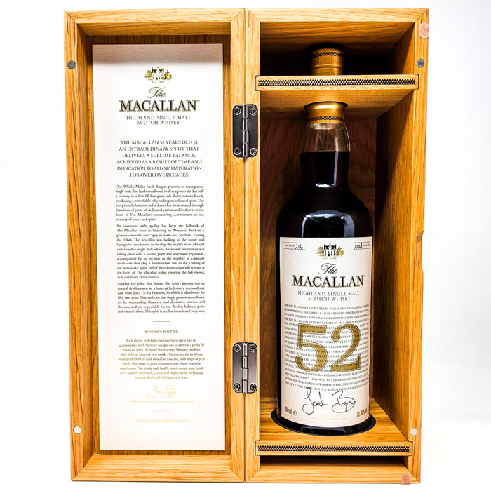 Macallan 52 Year Old 2018 Release Single Malt Scotch Whisky, 70cl, 48% ABV