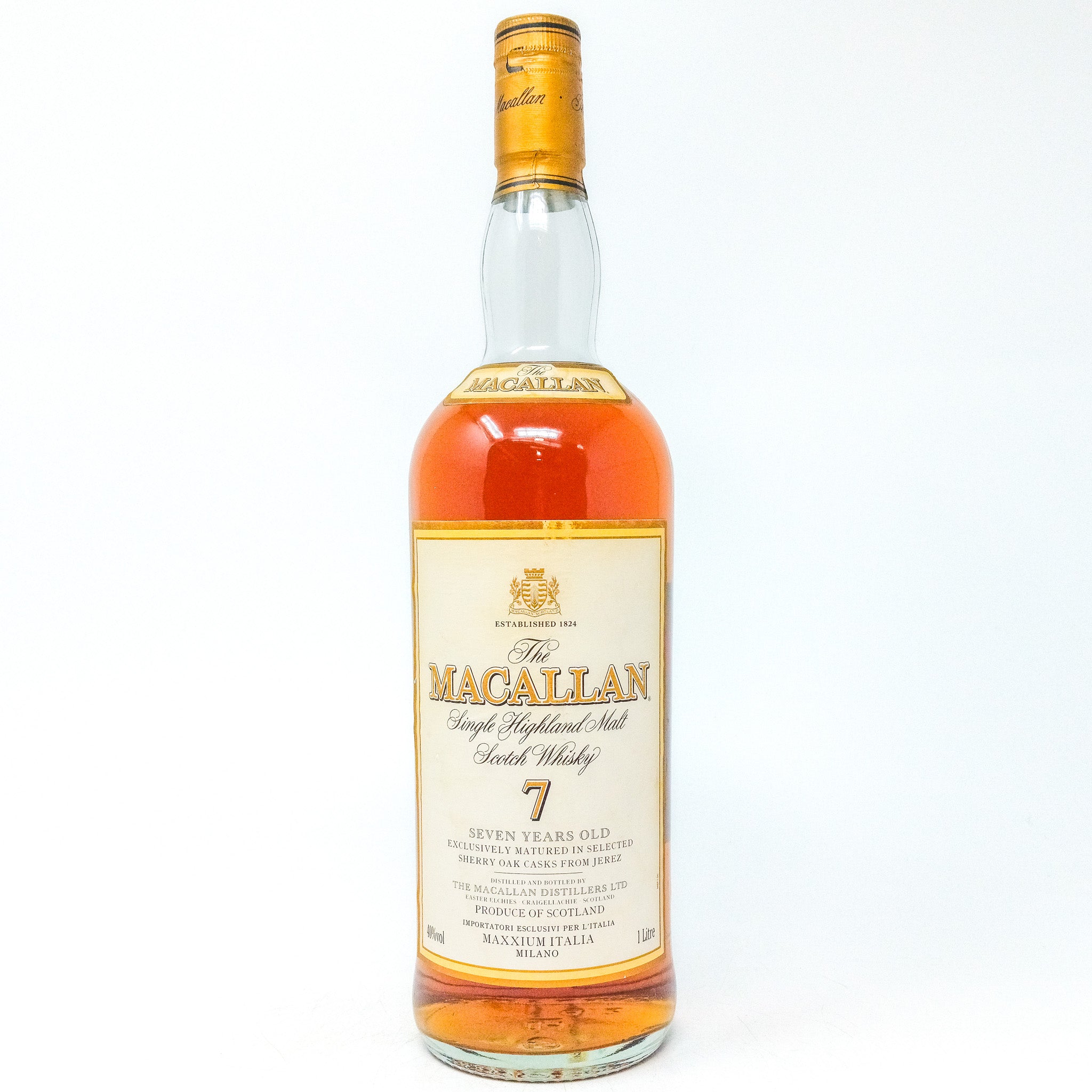 Macallan 7 Year Old Maxxium Italia – Collectible Scotch