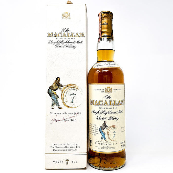 Macallan 7 Year Old Armando Giovinetti Special Selection Single Malt Scotch Whisky, 70cl, 40% ABV
