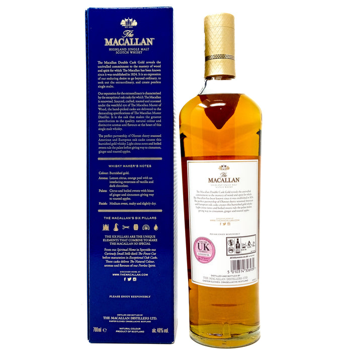 Macallan Double Cask Gold Single Malt Scotch Whisky, 70cl, 40% ABV