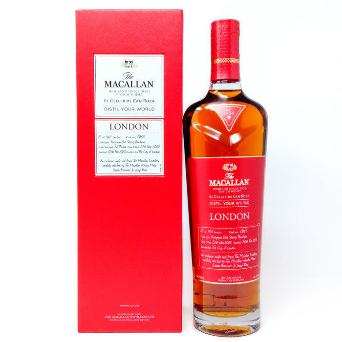 Macallan 2008 Distil Your World London Edition Single Cask Single Malt Scotch Whisky, 70cl, 62.9% ABV